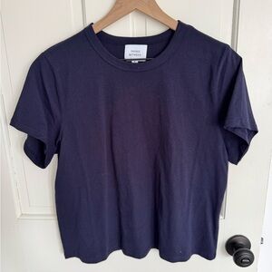 Things Between Women's Navy Short Sleeve Crew Tee - Classic Fit